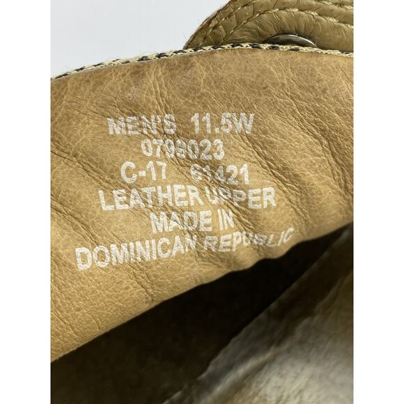 Sperry Top Sider Mens 11.5 Wide 3 Eye MocBoat Lace 0799023 Brown Leather - Picture 9 of 9